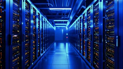 server room with servers 