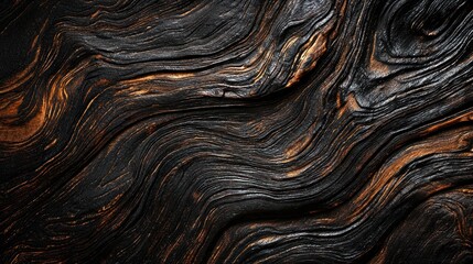 Richly textured dark wood background with intricate grain patterns