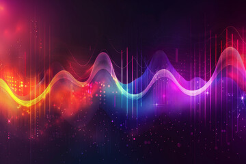 Sticker - A colorful wave of light and sound