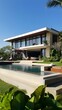 © Adobe Contributor - Modern Villa with Infinity Pool and Lush Greenery