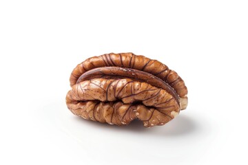 Wall Mural - A cluster of walnuts resting on a clean white surface