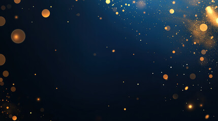 Poster - Magical Dust and Sparkles with Golden Stars on Transparent Background