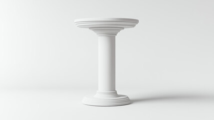 Canvas Print - White Column Stand.