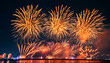 © 钱 张 - Fireworks show light up the festival night to celebrate the birthday of our country.