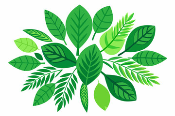 Canvas Print - Green leaf ecology nature element vector icon of go green design