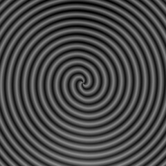 Wall Mural - Black and white hypnotic spiral background