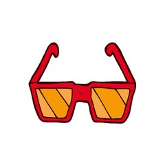 Sticker - cartoon glasses