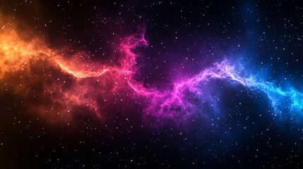 Wall Mural - cosmic dance: nebulae in vivid hues, stars and dust. a captivating image of celestial wonders with v
