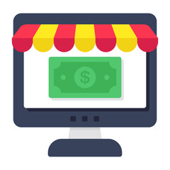 Perfect design icon of online shop