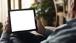 © Tunsale - Businessman at Home with Tablet. AI generated illustration.