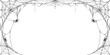 © sense - spider web halloween frame, spider web vector eps