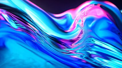 Wall Mural - Abstract fluid colorful gradient on a dark background.