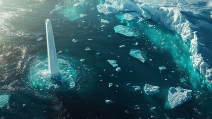 Canvas Print - Iceberg in the Arctic Ocean