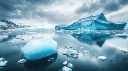 Wall Mural - Iceberg Landscape in the Antarctic