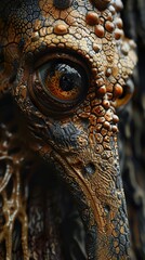 Canvas Print - Close-Up of a Mythical Creature's Eye