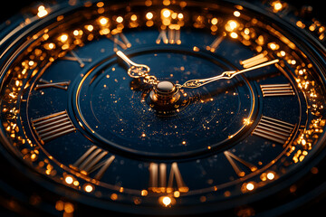 Wall Mural - a clock with its hands moving in a continuous circular motion, symbolizing the relentless passage of