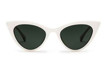 Stylish White Retro Cat-Eye Sunglasses | Vintage Fashion Accessory for Chic and Timeless Looks