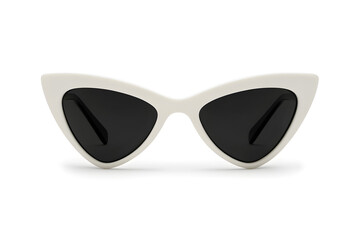 Stylish White Retro Cat-Eye Sunglasses | Vintage Fashion Accessory for Chic and Timeless Looks