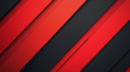 Sticker - Geometric diagonal red and black abstract background, modern design concept