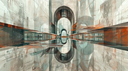 Wall Mural - Abstract Architectural Composition