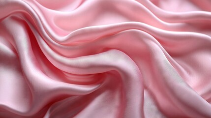 Canvas Print -   A pink fabric with a wavy design on the top and bottom is incredibly soft