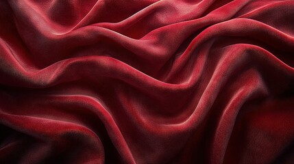   A close-up of a red cloth with a textured, cloth-like appearance