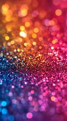 Poster - Bright glitter wallpaper featuring shimmering textures and colorful sparkles background