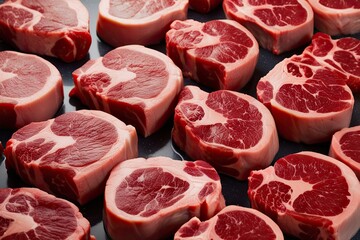 Stunning Close-Up Images of Isolated Raw Steaks in Vivid Detail