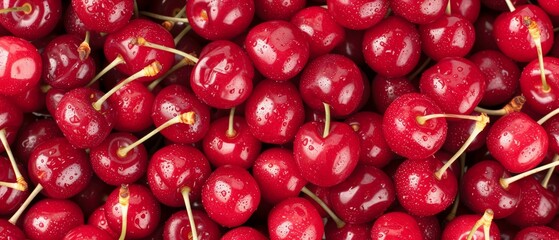 Wall Mural - Fresh organic ripe cherry fruits. Fresh cherry fruits.