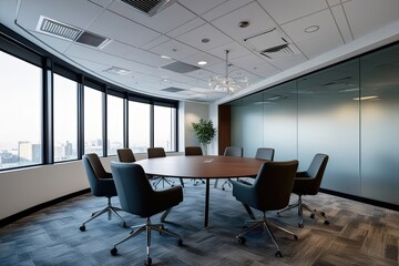 Wall Mural - Contemporary Office Space Design for Effective Business Meetings