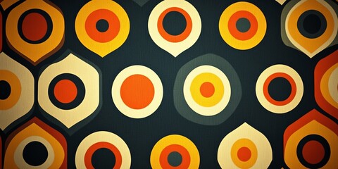 Poster - Abstract Colorful Geometric Pattern with Circles.