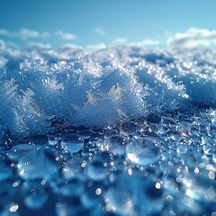 Poster - Frost Pattern on a Cold Surface