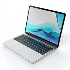 Modern Laptop with Sleek Design and Vibrant Display