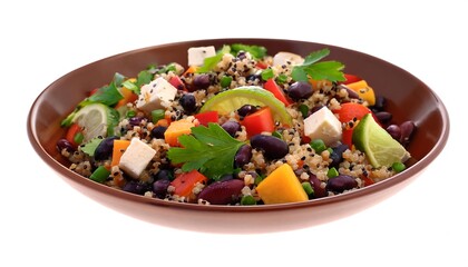 Wall Mural - Quinoa Salad with Black Beans, Feta Cheese, and Vegetables