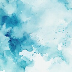 Tranquil Blue Watercolor Background for Creative Designs