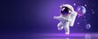 © Koborixgen - Cute astronaut floating in space with planets and stars