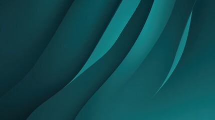 Poster - Abstract dark teal background with light wave. Blurred turquoise water backdrop. Vector illustration for banner, wallpaper or poster, website and more