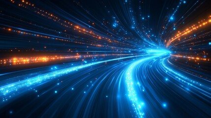 Wall Mural - Abstract science futuristic energy technology