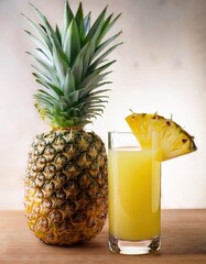 Wall Mural - Fresh pineapple juice