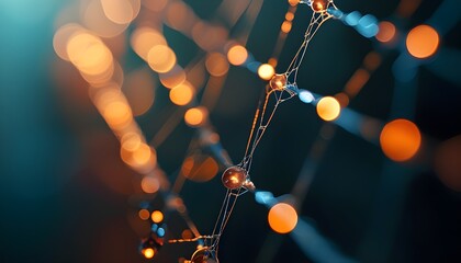 Elegant close-up of a net illuminated by soft bokeh, showcasing refined detail with gentle color grading and clean, sharp textures.