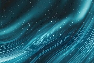 Poster - Abstract Blue Swirling Background with Glowing Lights