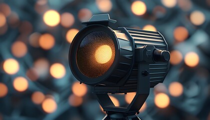 Intricate Close-Up of Spotlighted Net with Soft Bokeh Background in Stunning 3D Render and High-Resolution Cinematic Detail