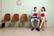 © Pixel-Shot - Young people waiting for job interview in room
