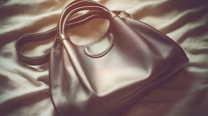 Elegant Black Leather Handbag