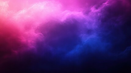 Wall Mural - a neon cloud-like formation with a deep purple and pink hue,