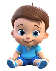 Wall Mural - png baby boy cartoon doll cute.