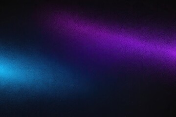 Wall Mural - Dark Blue and Purple Glowing Grainy Gradient Background with Black Noise Texture