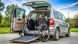 © Selene Studio - Wheelchair for handicap being loaded into minivan trunk , mobility aid, transportation, disabled, accessibility