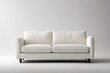 © haiqiang - a white leather couch with a wooden legs