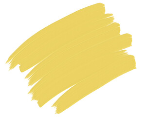 brushstroke, grunge brushes, oilpiant style stroke, strokes of yellow, color_royal yellow isolated o